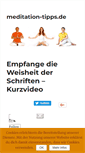 Mobile Screenshot of meditation-tipps.de